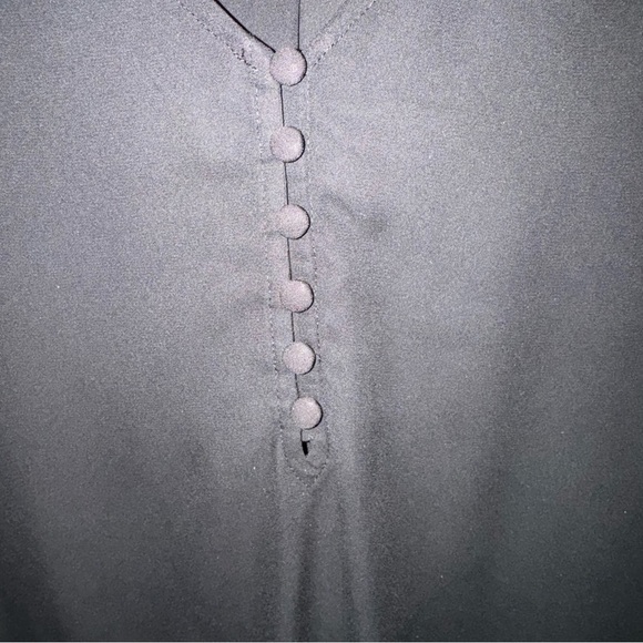 Apt 9 - crepe tank with button front - size L - black - Picture 4 of 4